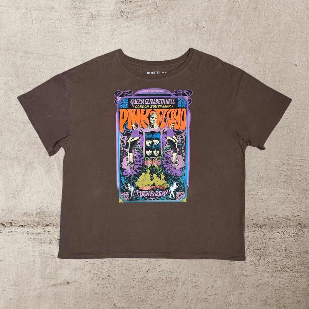 Pink Floyd Quadraphonic Queen‎ Elizabeth Hall T-Shirt Men's XL London South Bank